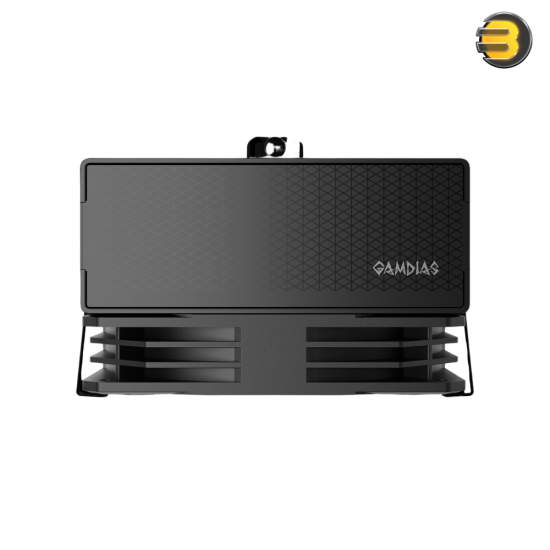 GAMDIAS BOREAS E2-410 PRIME PERFORMANCE — Matte Black, 4 Copper Heat Pipes, High Cooling Performance, 120mm Hydraulic Bearing PWM, Support LGA 1700 / AM5