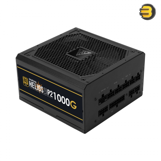 GAMDIAS HELIOS P2-1000G 1000W 80 Plus Gold — Fully Modular, ATX 3.1 & PCIe Gen 5.1 Ready, High Quality Capacitor, Automatic Fan Speed , Full DC-DC, LLC Resonant Circuit Design, OVP/UVP/OPP/SCP/OCP/OTP