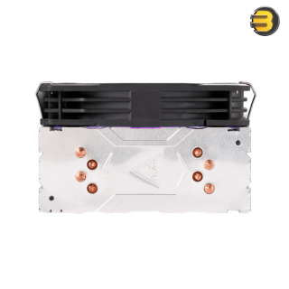 GAMDIAS Boreas E1-410 WH Dissipatore CPU Ad Aria – Ventola ARGB PWM, Tubi Heatpipe DTC, Compatibile Intel E AMD - 2