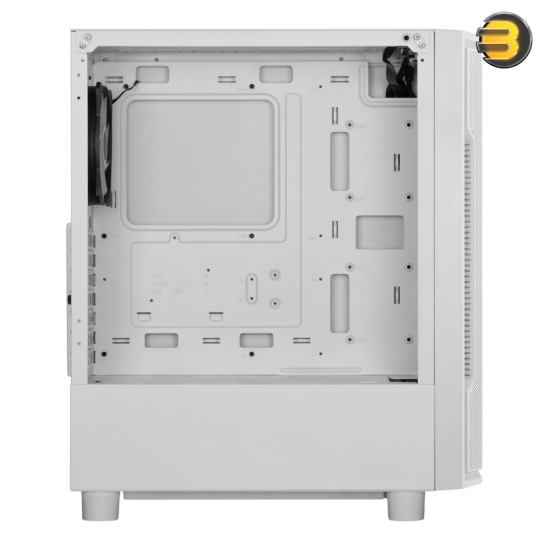 GAMDIAS ATHENA M6 LITE 4x ARGB Fans White — Triple-sided Underglow, Mesh Front Panel, Magnetic Dust Filter, Sync with Motherboard