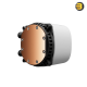 GAMDIAS AURA GL240 DIGITAL White 240mm ARGB Liquid CPU Cooler with Dual 120mm PWM Fans — Copper Base, Aluminum Radiator, Leak-Free Teflon Tubing, Digital ARGB Lighting, Hidden Cable Routing, Compatible with Intel and AMD CPUs