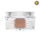 GAMDIAS BOREAS E1-410 120mm ARGB CPU Air Cooler with 4 Copper Heatpipes White — High Airflow PWM Fan (800-2000 RPM), Hydraulic Bearing, Direct Touch Technology, Aluminum Fins, Universal Mounting for Intel LGA1700/1200/115x & AMD AM4/AM5, 155mm Height GAMDIAS BOREAS E1-410 120mm ARGB CPU Air Cooler with 4 Copper Heatpipes White — High Airflow PWM Fan (800-2000 RPM), Hydraulic Bearing, Direct Touch Technology, Aluminum Fins, Universal Mounting for Intel LGA1700/1200/115x & AMD AM4/AM5, 155mm Height