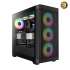 GAMDIAS ATHENA M3 E-ATX Mid-Tower Gaming Case with 4x 120mm ARGB PWM Fans — Mesh Front Panel for Superior Airflow, Tempered Glass Side Panel, USB 3.2 Gen 2 Type-C, Fan Hub, Supports Dual 360mm Radiators, Compatible with ATX, Micro-ATX, Mini-ITX