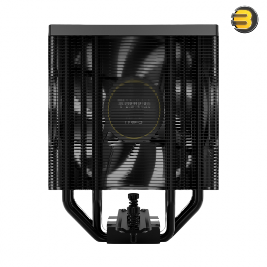 GAMDIAS BOREAS E2-410 PRIME PERFORMANCE — Matte Black, 4 Copper Heat Pipes, High Cooling Performance, 120mm Hydraulic Bearing PWM, Support LGA 1700 / AM5