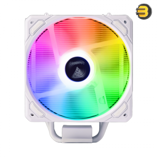 GAMDIAS BOREAS E1-410 120mm ARGB CPU Air Cooler with 4 Copper Heatpipes White — High Airflow PWM Fan (800-2000 RPM), Hydraulic Bearing, Direct Touch Technology, Aluminum Fins, Universal Mounting for Intel LGA1700/1200/115x & AMD AM4/AM5, 155mm Height GAMDIAS BOREAS E1-410 120mm ARGB CPU Air Cooler with 4 Copper Heatpipes White — High Airflow PWM Fan (800-2000 RPM), Hydraulic Bearing, Direct Touch Technology, Aluminum Fins, Universal Mounting for Intel LGA1700/1200/115x & AMD AM4/AM5, 155mm Height