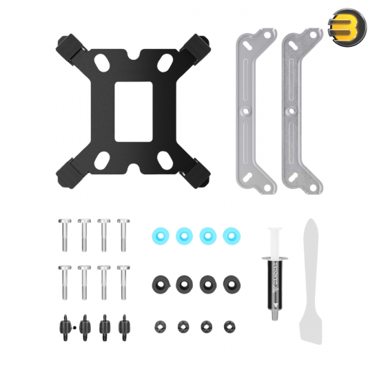 GAMDIAS BOREAS M2-51D ADVANCED COOLING WHITE — Digital Monitor, 5 Copper Heat Pipes, 120mm Hydraulic Bearing PWM, 159 mm Height, Support LGA 1700 / AM5