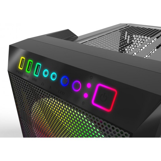 Gamdias APOLLO M1 Tempered Glass Gaming Case / 200mm Dual Rings ARGB Fans / ARGB Streaming Lighting / Power Cover Design / Magnetic Dust Filter / Easily Switch RGB Streaming Lighting Style / Selectable High/Mid/Low Fan Speed / APOLLO M1 Gamdias APOLLO M1 Tempered Glass Gaming Case / 200mm Dual Rings ARGB Fans / ARGB Streaming Lighting / Power Cover Design / Magnetic Dust Filter / Easily Switch RGB Streaming Lighting Style / Selectable High/Mid/Low Fan Speed / APOLLO M1