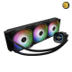 GAMDIAS AURA GL360 DIGITAL 360mm ARGB Liquid CPU Cooler with Triple 120mm PWM Fans — Upgraded Copper Base, Optimized Fluid Routing, Digital ARGB Lighting, Dual Infinite Mirror Design, EPDM Sleeved Tubes, Compatible with Intel and AMD CPUs