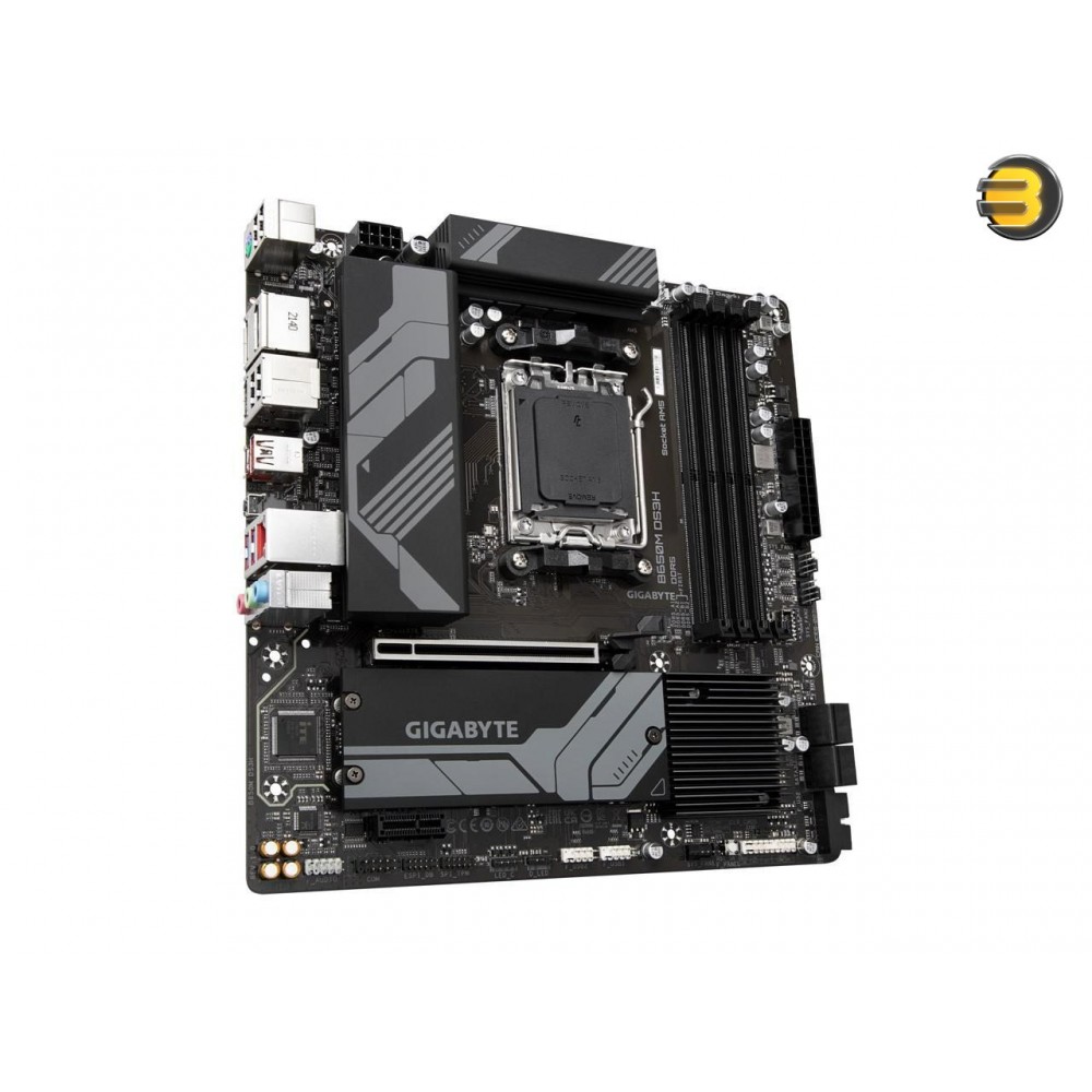 GIGABYTE B650M DS3H DDR5 AM5 LGA 1718 AMD MATX Motherboard PCIe 4.0 M