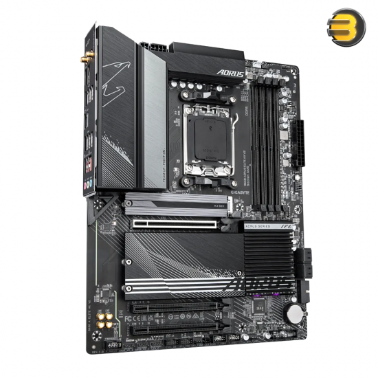 GIGABYTE B650 AORUS ELITE AX V2 AM5 LGA 1718 AMD B650 ATX Motherboard with 5-Year Warranty, DDR5, Triple M.2, PCIe 5.0, USB 3.2 Gen2X2 Type-C, WiFi 6E, 2.5GbE LAN, Q-Flash Plus, EZ-Latch