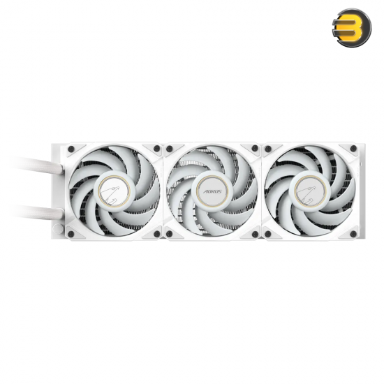 AORUS WATERFORCE X II 360 ICE Liquid CPU Cooler — 360mm Radiator with 3x 120mm low noise ARGB Fans, compatible with Intel LGA1700 and AMD AM5 - WATERFORCE X II 360 ICE