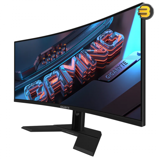 Gigabyte GS34WQC 34 Inch 120Hz 1440P Curved Gaming Monitor — 3440x1440 VA 1500R Display, 1ms (MPRT) Response Time, HDR Ready, FreeSync Premium, 1x Display Port 1.4, 2X HDMI 2.0,Black