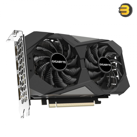 GIGABYTE GeForce RTX 3050 WINDFORCE OC 6G Graphics Card — 2X WINDFORCE Fans, 6GB GDDR6 96-bit GDDR6, GV-N3050WF2OC-6GD Video Card