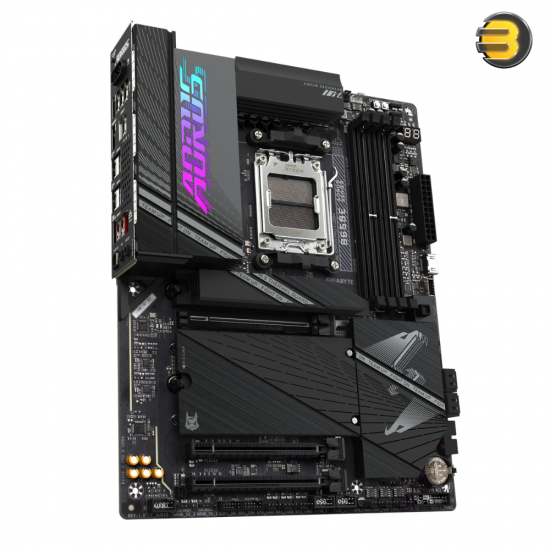 GIGABYTE B650E AORUS PRO X USB4 Motherboard - Supports AMD AM5 CPUs, 16+2+2 Digital VRM, up to 8000MHz DDR5 (OC), 4xPCIe 5.0 M2, Wi-Fi 7, 2.5GbE LAN, USB 3.2 Gen 2 2x2