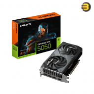 GIGABYTE GeForce RTX 5050 WINDFORCE OC 8G Graphics Card – 8GB GDDR6, 2560 CUDA Cores, PCIe 5.0, Dual HDMI 2.1b & 2× DisplayPort 2.1b, Overclocked Edition (GV-N5050WF2OC-8GD)