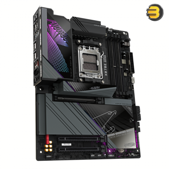 Gigabyte X870E AORUS MASTER – AMD AM5 DDR5 Motherboard, 8600MT/s OC, Digital Twin 16+2+2 VRM, 4 DIMMs (EXPO), DDR Wind Blade, M.2 EZ-Match, WIFI EZ-Plug, Dual USB4, 5GbE, PCIe 5.0 UD Slot Gigabyte X870E AORUS MASTER – AMD AM5 DDR5 Motherboard, 8600MT/s OC, Digital Twin 16+2+2 VRM, 4 DIMMs (EXPO), DDR Wind Blade, M.2 EZ-Match, WIFI EZ-Plug, Dual USB4, 5GbE, PCIe 5.0 UD Slot
