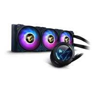AORUS WATERFORCE X 360, All-in-one Liquid Cooler with Circular LCD Display, RGB Fusion 2.0, 120mm ARGB Fans