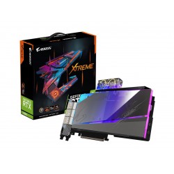 AORUS RTX 3080 XTREME WATERFORCE WB 10G Graphics Card, WATERFORCE Water Block Cooling System, 10GB 320-bit GDDR6X, GV-N3080AORUSX WB-10GD Video Card