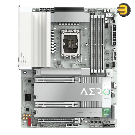 Gigabyte Z890 AERO G ATX Motherboard for Intel Core Ultra Series 2 — LGA 1851, DDR5-9200 (OC) Support, PCIe 5.0 x16 Dual Slots, 5x M.2 PCIe Gen4/5, Thunderbolt 4, Wi-Fi 7, Dual 2.5 GbE LAN, Advanced VRM & Thermal Design Gigabyte Z890 AERO G ATX Motherboard for Intel Core Ultra Series 2 — LGA 1851, DDR5-9200 (OC) Support, PCIe 5.0 x16 Dual Slots, 5x M.2 PCIe Gen4/5, Thunderbolt 4, Wi-Fi 7, Dual 2.5 GbE LAN, Advanced VRM & Thermal Design