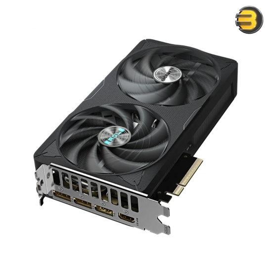 Gigabyte GeForce RTX 5060 Ti EAGLE OC 8GB GDDR7 128-bit — PCIe 5.0 x8, 2617 MHz boost clock, 4608 CUDA cores, WINDFORCE 2X cooling with twin 100mm axial fans, 2-slot design, 1x HDMI 2.1b, 3x DisplayPort 2.1b, max resolution 7680x4320, SFF-ready