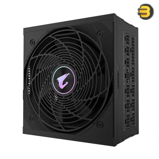 AORUS ELITE P1000W 80+ Platinum Full Modular PCIe 5.0 — ATX 3.0 and PCIe Gen 5.0, 80 PLUS Platinum, 100% Japanese capacitors, Compact design - GP-AE1000PM PG5