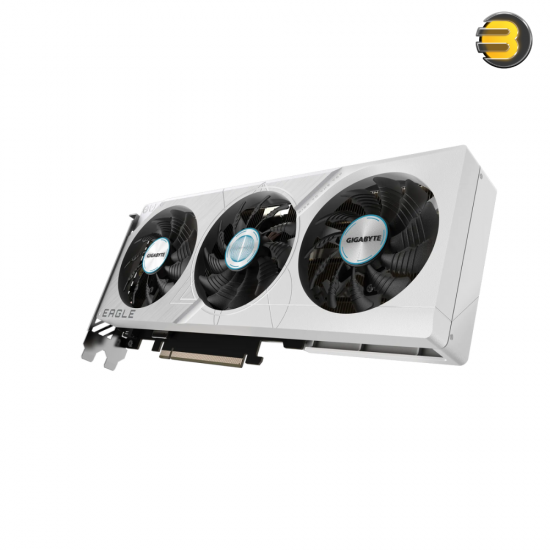 Gigabyte GeForce RTX 4060 Ti Eagle OC Ice 8G Graphics Card, 3 WINDFORCE Fans, 8GB 128-Bit GDDR6, GV-N406TEAGLEOC ICE-8GD Video Card