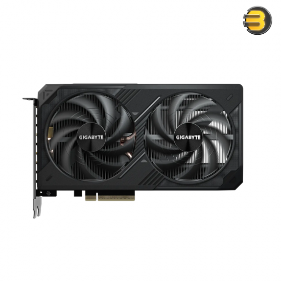 Gigabyte GeForce RTX 5060 Ti WINDFORCE OC 16G — NVIDIA Blackwell architecture, 16GB GDDR7 128-bit memory, PCIe 5.0 x8 interface, 2587 MHz core clock, 28 Gbps memory speed, 1x HDMI 2.1b, 3x DisplayPort 2.1b, dual fans, 2-slot design, max resolution 7680x43