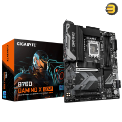GIGABYTE B760 GAMING X GEN5 ATX Motherboard – Intel LGA 1700 Socket, Dual Channel DDR5 Support, PCIe 5.0, NVMe M.2, USB 3.2 Gen2x2, HDMI, 2.5GbE LAN, High-Performance Design for 12th/13th/14th Gen Intel Processors