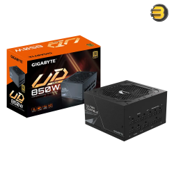 GIGABYTE UD850GM 850W – 80 PLUS Gold Certified, Fully Modular, Japanese Capacitors, 120mm HYB Fan, Single +12V Rail, and Ultra Durable Thermal Solution for Reliable Power Delivery