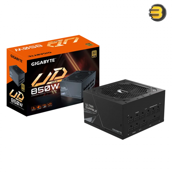 GIGABYTE UD850GM 850W – 80 PLUS Gold Certified, Fully Modular, Japanese Capacitors, 120mm HYB Fan, Single +12V Rail, and Ultra Durable Thermal Solution for Reliable Power Delivery GIGABYTE UD850GM 850W – 80 PLUS Gold Certified, Fully Modular, Japanese Capacitors, 120mm HYB Fan, Single +12V Rail, and Ultra Durable Thermal Solution for Reliable Power Delivery