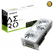 GIGABYTE GeForce RTX 5070 Ti AERO OC 16G – Blackwell Architecture, 16GB GDDR7 256-bit, 2588MHz Boost Clock, WINDFORCE Cooling, Hawk Fan, RGB Lighting, Dual BIOS, Reinforced Structure, DLSS 4 Support