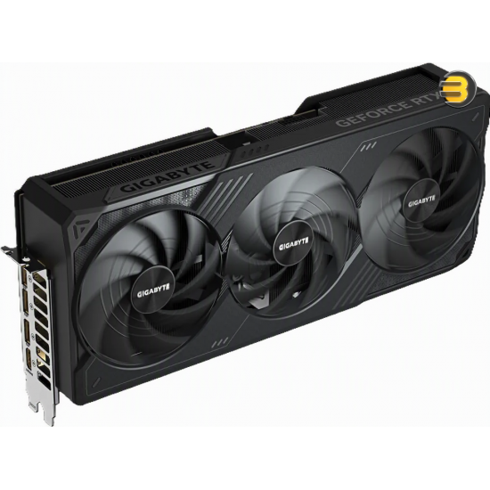 GIGABYTE GeForce RTX 5090 32GB GDDR7 WINDFORCE OC GIGABYTE GeForce RTX 5090 32GB GDDR7 WINDFORCE OC graphics card with triple-fan cooling and metal backplate