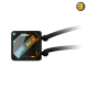GIGABYTE GAMING 360 AIO Liquid CPU Cooler Black GIGABYTE GAMING 360 All-In-One liquid CPU cooler with 3x 120mm ARGB fans, copper cold plate and aluminum radiator