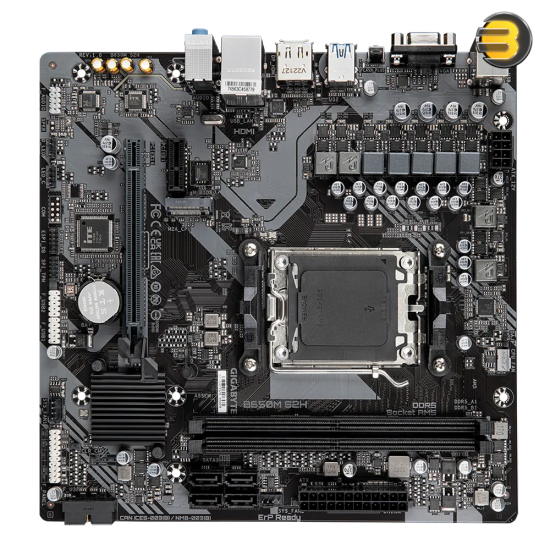 Gigabyte B650M S2H Motherboard — AM5/2xDDR5/HDMI/DP/VGA/USB 3.2/M.2