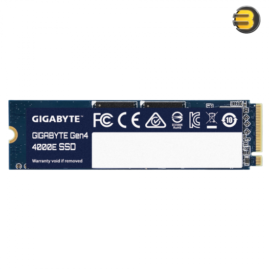 GIGABYTE Gen4 4000E SSD 500GB M.2 2280 NVMe PCIe 4.0 solid state drive with DRAM-less HMB architecture