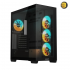 GIGABYTE C500 PANORAMIC STEALTH 4 ARGB FANS — Panoramic Tempered Glass, Optimized Airflow, RGB Fusion with ARGB Connector Hub, Vertical GPU Installation, USB 3.0 x2 and USB 3.2 Gen2 Type-C x1 on I/O panel