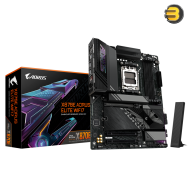 GIGABYTE X870E AORUS ELITE WIFI7 – AMD AM5 DDR5 Motherboard, Digital Twin 16+2+2 VRM, 4 DIMMs (EXPO), Wi‑Fi EZ-Plug, EZ‑Latch Plus/Click, 4× M.2 (3 PCIe 5.0), 2.5GbE, Dual USB4, Realtek ALC1220, PCIe UD Slot X