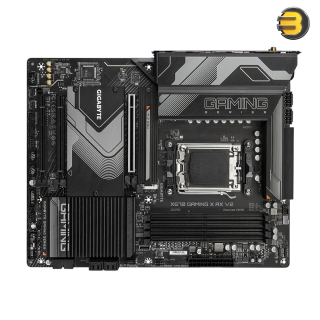 GIGABYTE X670 GAMING X AX V2 AM5 ATX AMD Motherboard, AMD X670 Chipset, 4x DDR5 DIMM Slots, 192GB Maximum Memory, 3x M.2 Slots, PCI Express 5.0 x4, HDMI, Black | X670-GAMING-X-AX-V2 GIGABYTE X670 GAMING X AX V2 AM5 ATX AMD Motherboard, AMD X670 Chipset, 4x DDR5 DIMM Slots, 192GB Maximum Memory, 3x M.2 Slots, PCI Express 5.0 x4, HDMI, Black | X670-GAMING-X-AX-V2