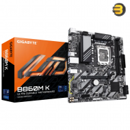 GIGABYTE B860M K – Intel Core Ultra (Series 2) Support, Hybrid 4+1+2 Phases VRM, DDR5, PCIe 4.0, EZ-Latch, AI Perfdrive, Dual M.2 Slots, GbE LAN, HDMI