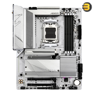 GIGABYTE B650 AORUS Elite AX ICE — AM5, LGA 1718, AMD, B650, ATX, DDR5, Triple M.2, PCIe 5.0, USB 3.2 Gen2X2 Type-C, WiFi 6E/ 2.5GbE LAN, Snow White, EZ-Latch GIGABYTE B650 AORUS Elite AX ICE — AM5, LGA 1718, AMD, B650, ATX, DDR5, Triple M.2, PCIe 5.0, USB 3.2 Gen2X2 Type-C, WiFi 6E/ 2.5GbE LAN, Snow White, EZ-Latch