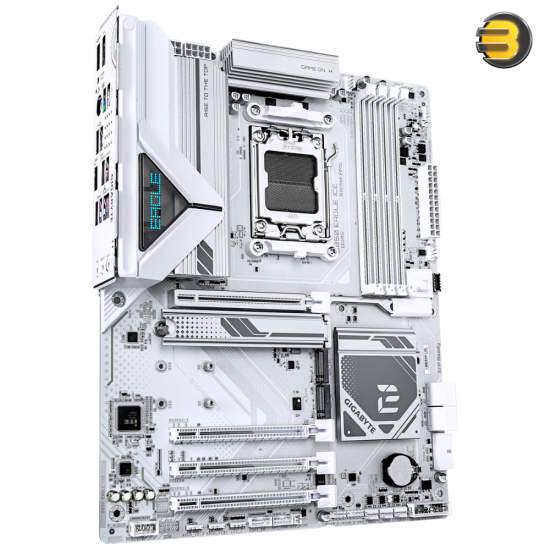 GIGABYTE B850 EAGLE ICE ATX Motherboard – AMD AM5 Socket, B850 Chipset, Dual Channel DDR5 Support, PCIe 5.0, Triple M.2 Slots, USB 3.2 Gen 2/Gen 1, HDMI/DisplayPort, 2.5GbE LAN GIGABYTE B850 EAGLE ICE ATX Motherboard – AMD AM5 Socket, B850 Chipset, Dual Channel DDR5 Support, PCIe 5.0, Triple M.2 Slots, USB 3.2 Gen 2/Gen 1, HDMI/DisplayPort, 2.5GbE LAN
