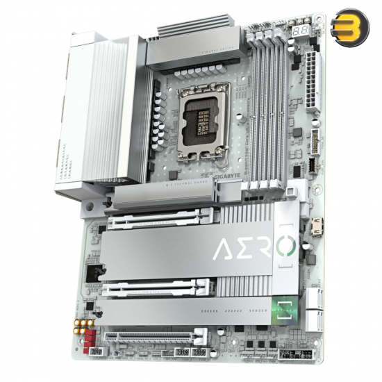 Gigabyte Z890 AERO G ATX Motherboard for Intel Core Ultra Series 2 — LGA 1851, DDR5-9200 (OC) Support, PCIe 5.0 x16 Dual Slots, 5x M.2 PCIe Gen4/5, Thunderbolt 4, Wi-Fi 7, Dual 2.5 GbE LAN, Advanced VRM & Thermal Design Gigabyte Z890 AERO G ATX Motherboard for Intel Core Ultra Series 2 — LGA 1851, DDR5-9200 (OC) Support, PCIe 5.0 x16 Dual Slots, 5x M.2 PCIe Gen4/5, Thunderbolt 4, Wi-Fi 7, Dual 2.5 GbE LAN, Advanced VRM & Thermal Design