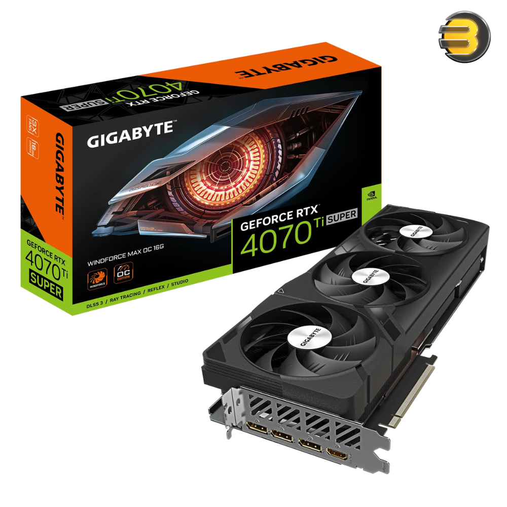 GIGABYTE GeForce RTX 4070 Ti SUPER WINDFORCE MAX OC 16G Graphics 