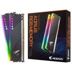 Gigabyte AORUS RGB Memory 16GB (2x8GB) 3600MHz Supports AORUS Memory Boost and RGB Fusion 2.0, Selected High Quality Memory ICs, Newly Designed Light Pattern, 100% Sorted and Tested