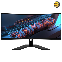 Gigabyte GS34WQC 34 Inch 120Hz 1440P Curved Gaming Monitor — 3440x1440 VA 1500R Display, 1ms (MPRT) Response Time, HDR Ready, FreeSync Premium, 1x Display Port 1.4, 2X HDMI 2.0,Black