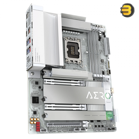 Gigabyte Z890 AERO G ATX Motherboard for Intel Core Ultra Series 2 — LGA 1851, DDR5-9200 (OC) Support, PCIe 5.0 x16 Dual Slots, 5x M.2 PCIe Gen4/5, Thunderbolt 4, Wi-Fi 7, Dual 2.5 GbE LAN, Advanced VRM & Thermal Design Gigabyte Z890 AERO G ATX Motherboard for Intel Core Ultra Series 2 — LGA 1851, DDR5-9200 (OC) Support, PCIe 5.0 x16 Dual Slots, 5x M.2 PCIe Gen4/5, Thunderbolt 4, Wi-Fi 7, Dual 2.5 GbE LAN, Advanced VRM & Thermal Design