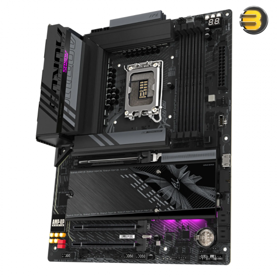 GIGABYTE Z890 AORUS Elite WIFI7 Intel Core Ultra (Series 2) LGA 1851 Motherboard, ATX, DDR5, 4X M.2, PCIe 5.0, Thunderbolt 4, WIFI7, 2.5GbE LAN, EZ-Latch