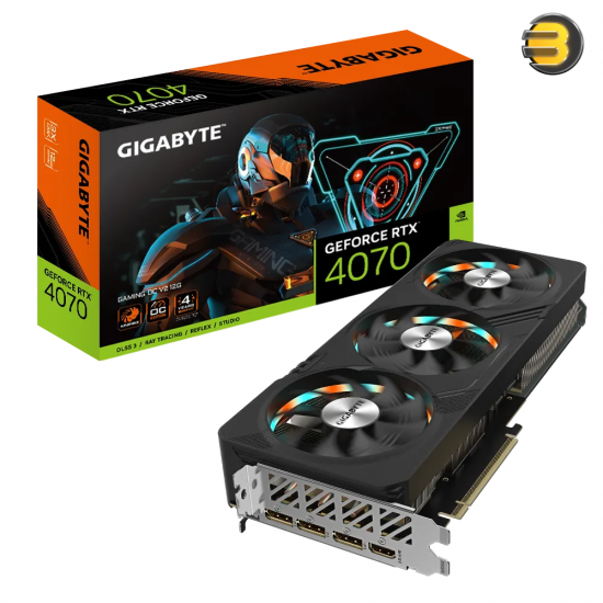 GIGABYTE GeForce RTX 4070 GAMING OC V2 12G Graphics Card — 3x WINDFORCE Fans, 12GB 192-bit GDDR6X