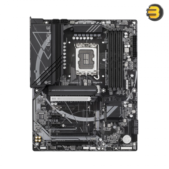 GIGABYTE Z790 EAGLE ATX LGA1700 motherboard Intel Z790 DDR5 — PCIe 5.0 x16, 3× M.2 PCIe 4.0, 2.5GbE LAN, HDMI & DP, rear USB‑C 10Gb/s, Smart Fan 6, Q‑Flash Plus — supports 14th/13th/12th Gen Core; dual‑channel up to 192GB; EZ‑Latch, M.2 Thermal Guard GIGABYTE Z790 EAGLE ATX LGA1700 motherboard Intel Z790 DDR5 — PCIe 5.0 x16, 3× M.2 PCIe 4.0, 2.5GbE LAN, HDMI & DP, rear USB‑C 10Gb/s, Smart Fan 6, Q‑Flash Plus — supports 14th/13th/12th Gen Core; dual‑channel up to 192GB; EZ‑Latch, M.2 Thermal Guard