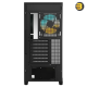 GIGABYTE C500 PANORAMIC STEALTH 4 ARGB FANS — Panoramic Tempered Glass, Optimized Airflow, RGB Fusion with ARGB Connector Hub, Vertical GPU Installation, USB 3.0 x2 and USB 3.2 Gen2 Type-C x1 on I/O panel